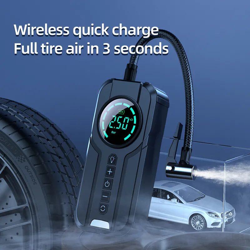 🔥 Portable Tire Inflator - 12V High Power